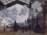 Claude Monet The Gare St Lazare painting